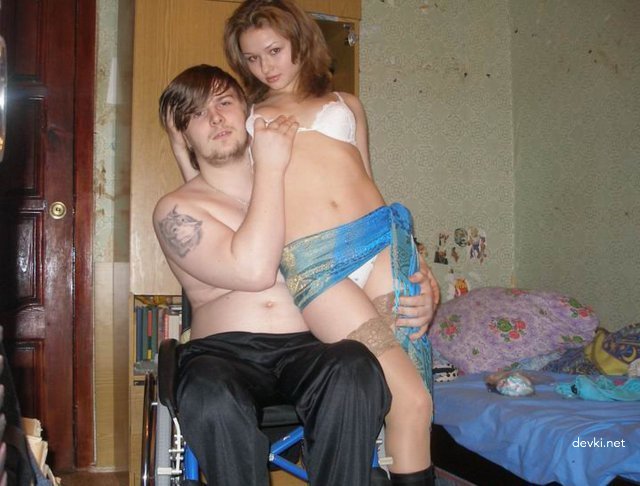 Hot Amateur Babe Fucks Disabled Guy (Part 2) - Explicit Homemade Porn