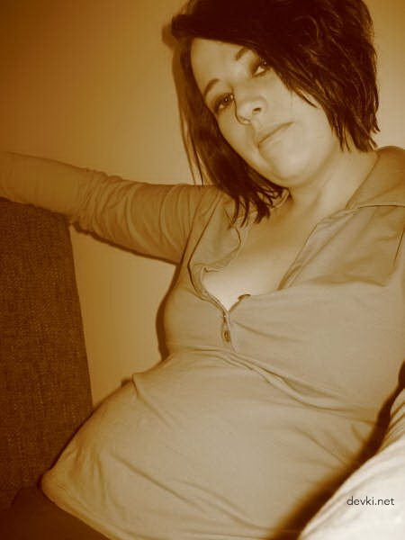 Pregnant Amateur Masturbates Pussy - Explicit Solo Porn Photo