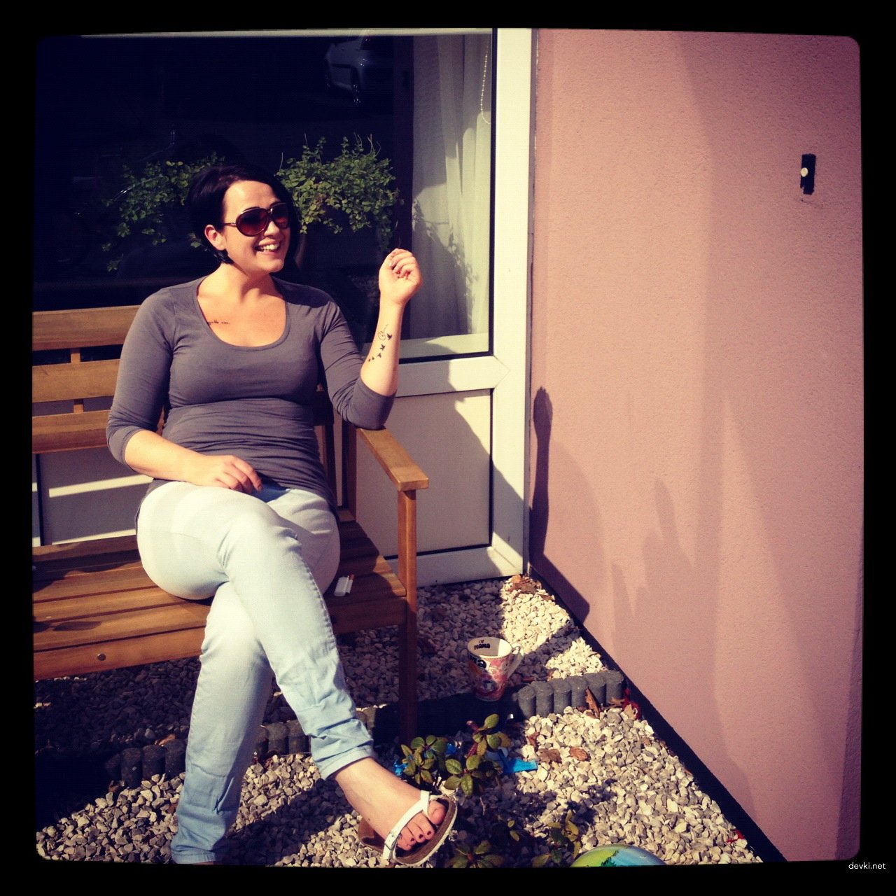 Pregnant Amateur Masturbates Pussy - Explicit Solo Porn Photo