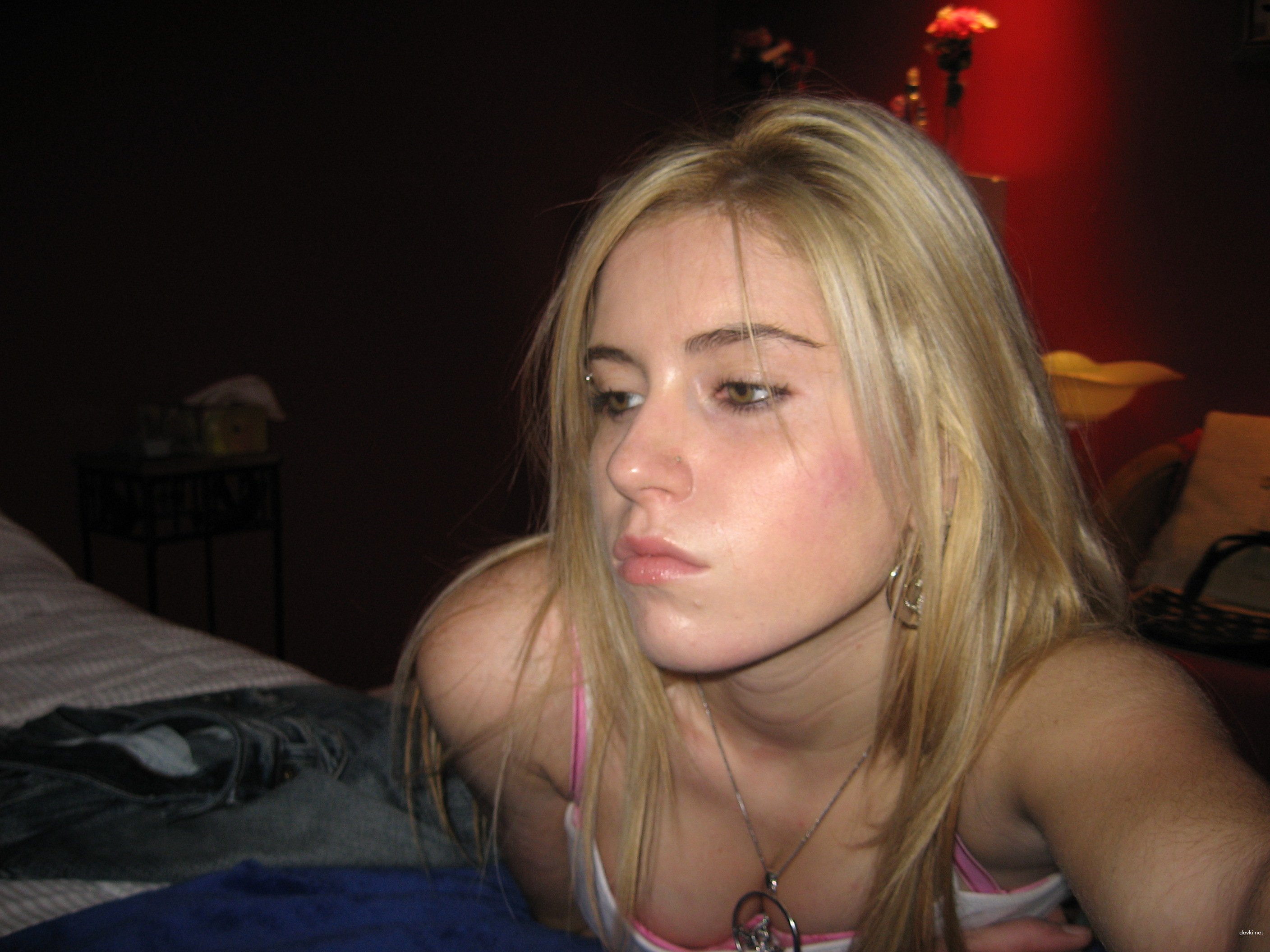 Blonde Babe Sucking Cock - Explicit Amateur Porn Pic