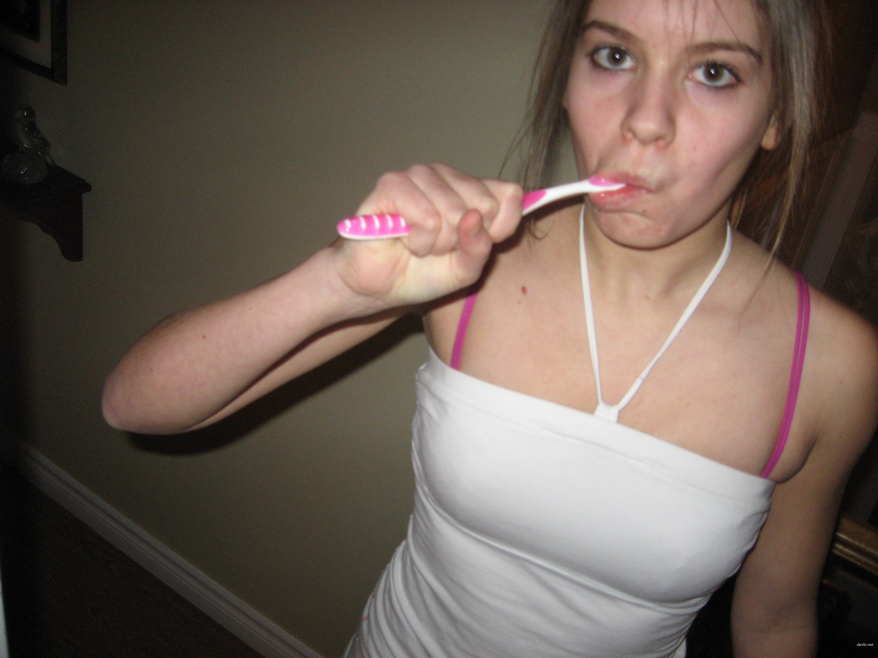 Blonde Babe Sucking Cock - Explicit Amateur Porn Pic