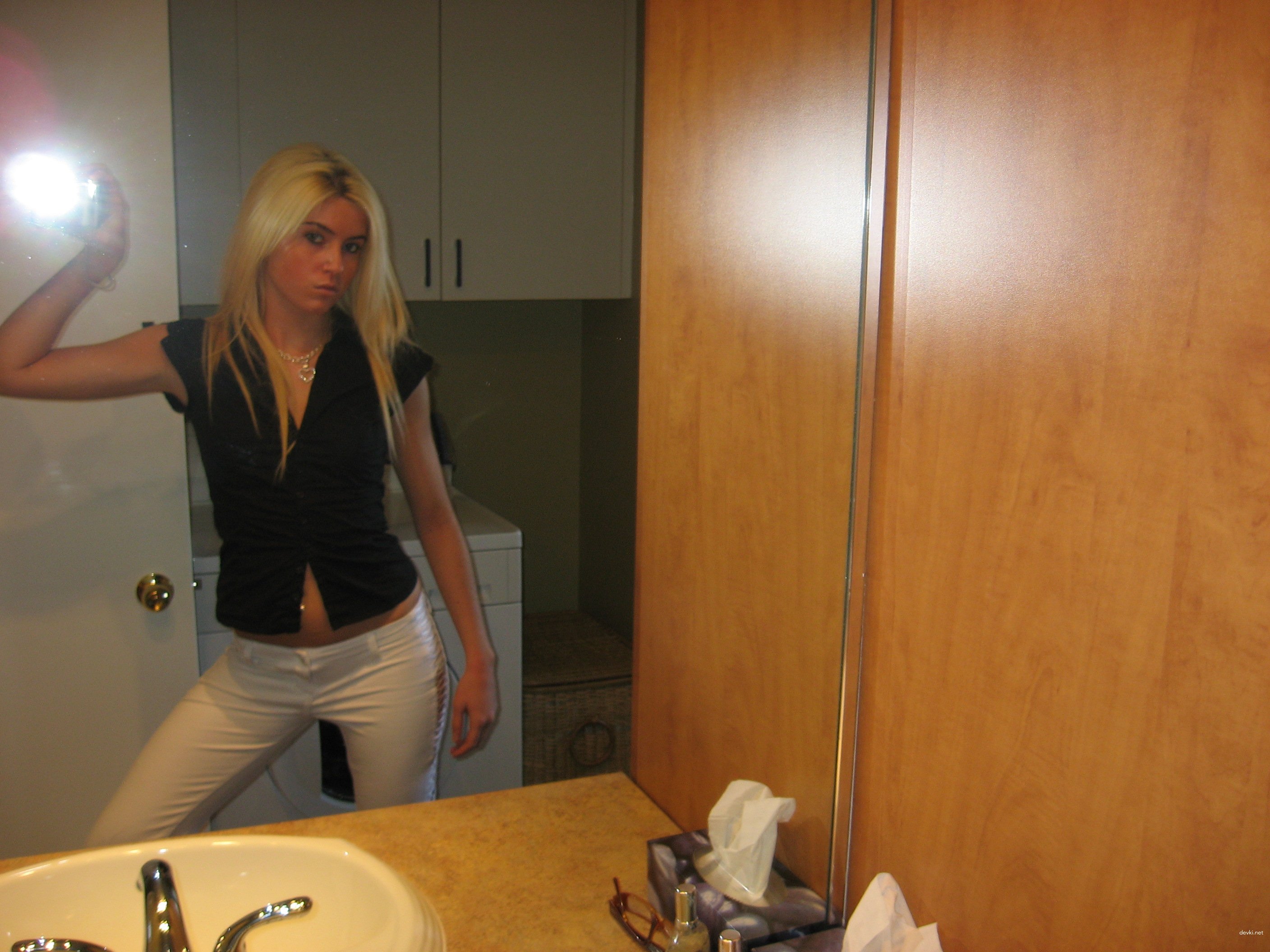 Blonde Babe Sucking Cock - Explicit Amateur Porn Pic