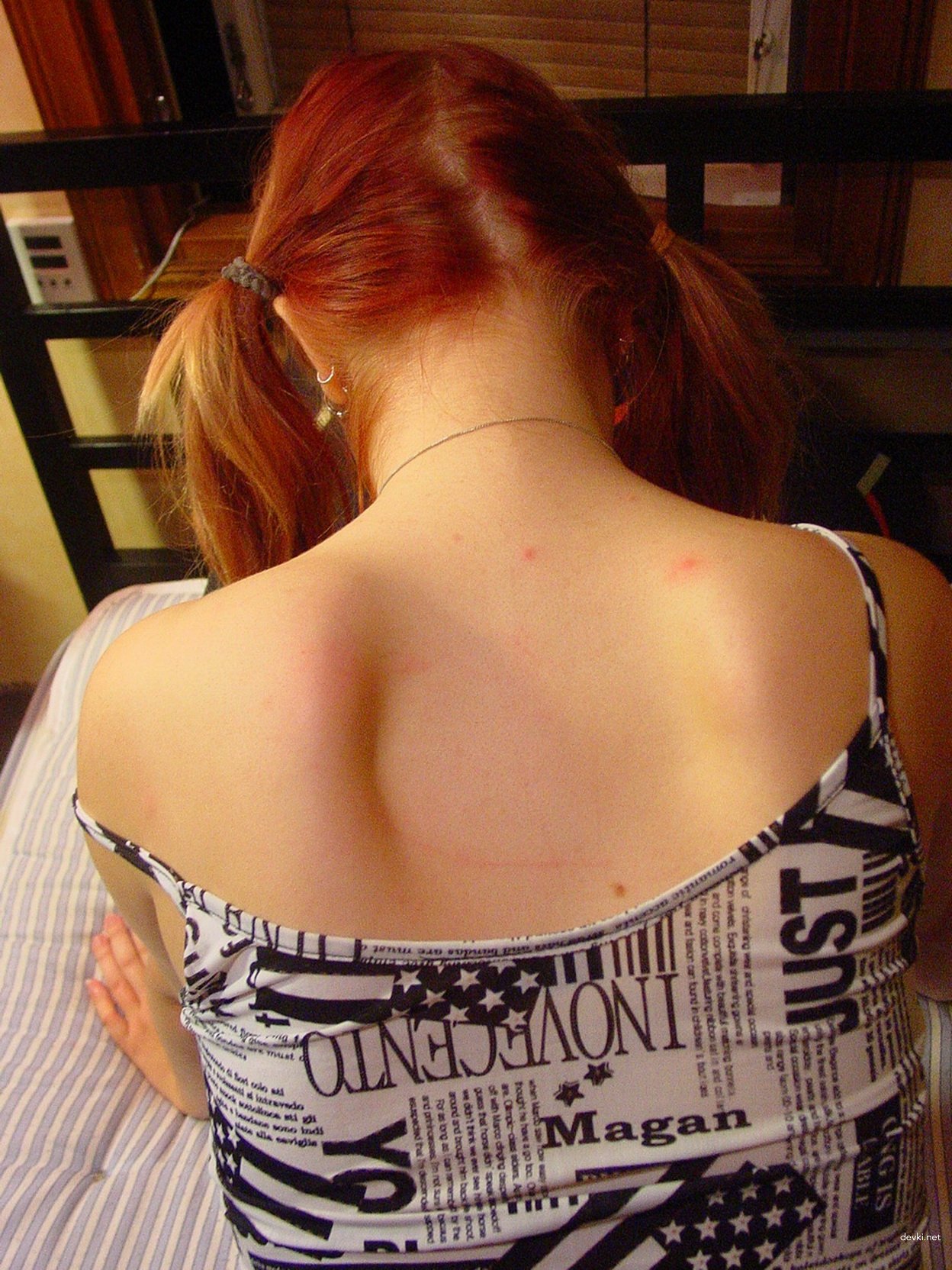 Fiery Redhead Licking Cock - Amateur Porn Photo