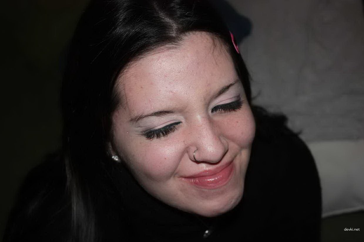 Facial Cumshot on Girl's Face - Amateur Porn Photo