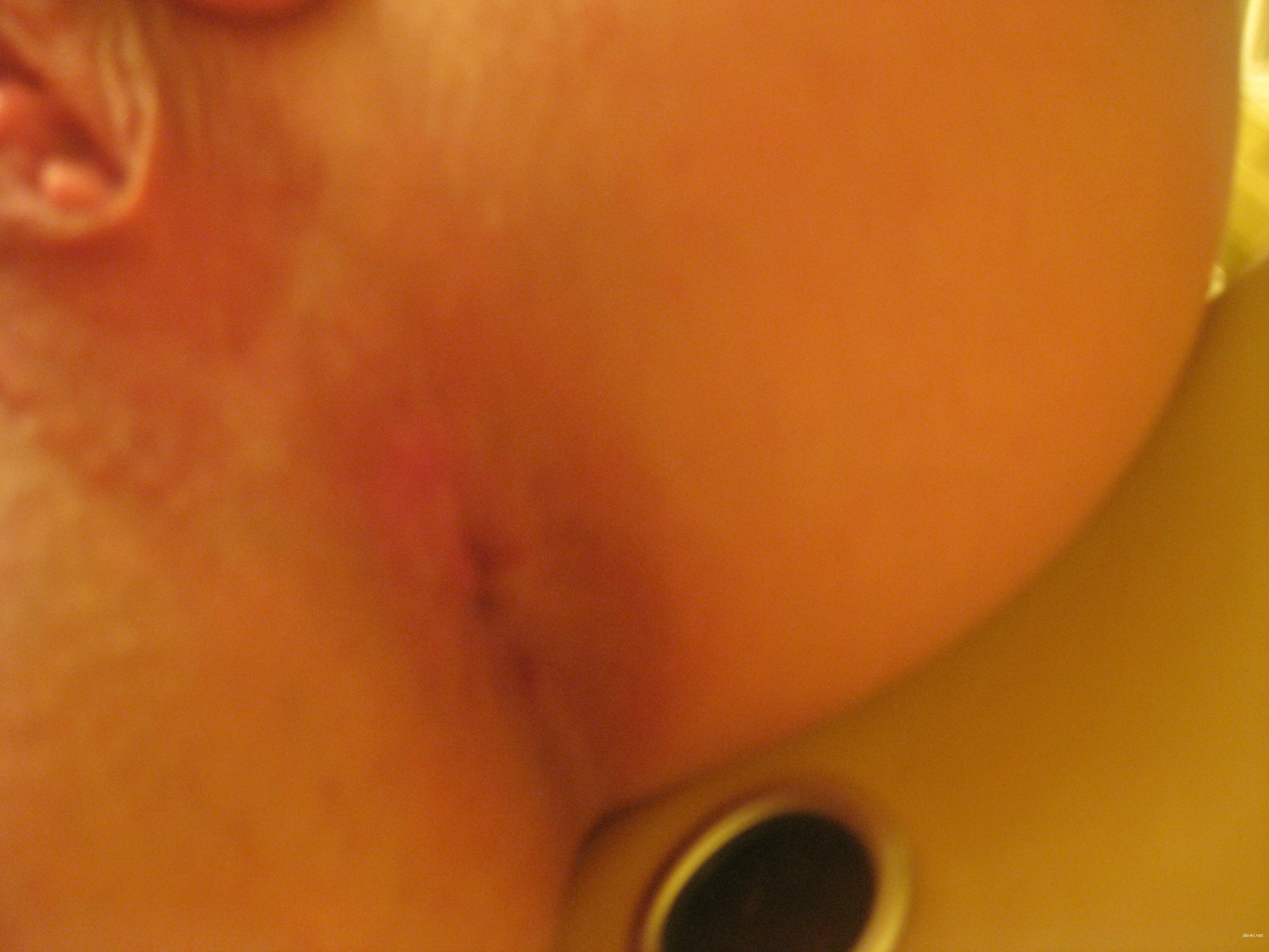 Bald Pussy of Woman: Explicit Amateur Porn Photo