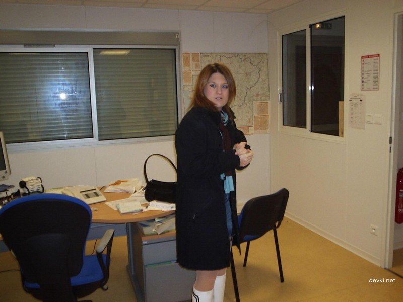 Drunk secretary gets wild - Explicit amateur porn photo shoot