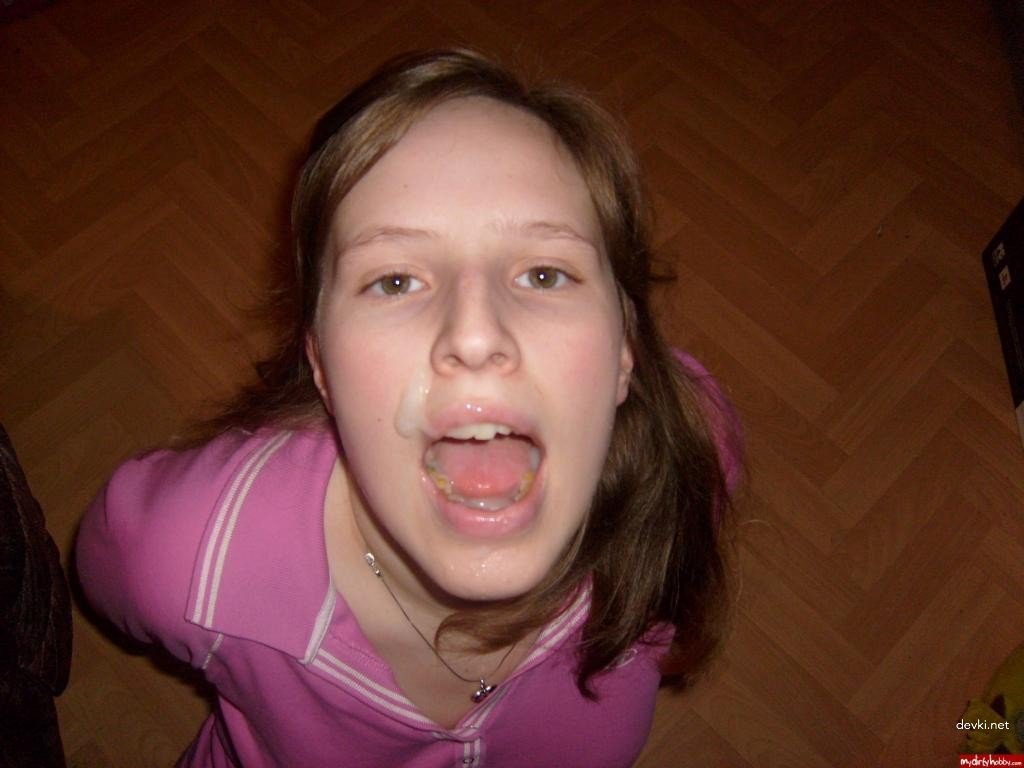 Girl Loves Getting Covered in Cum - Amateur Porn Photo