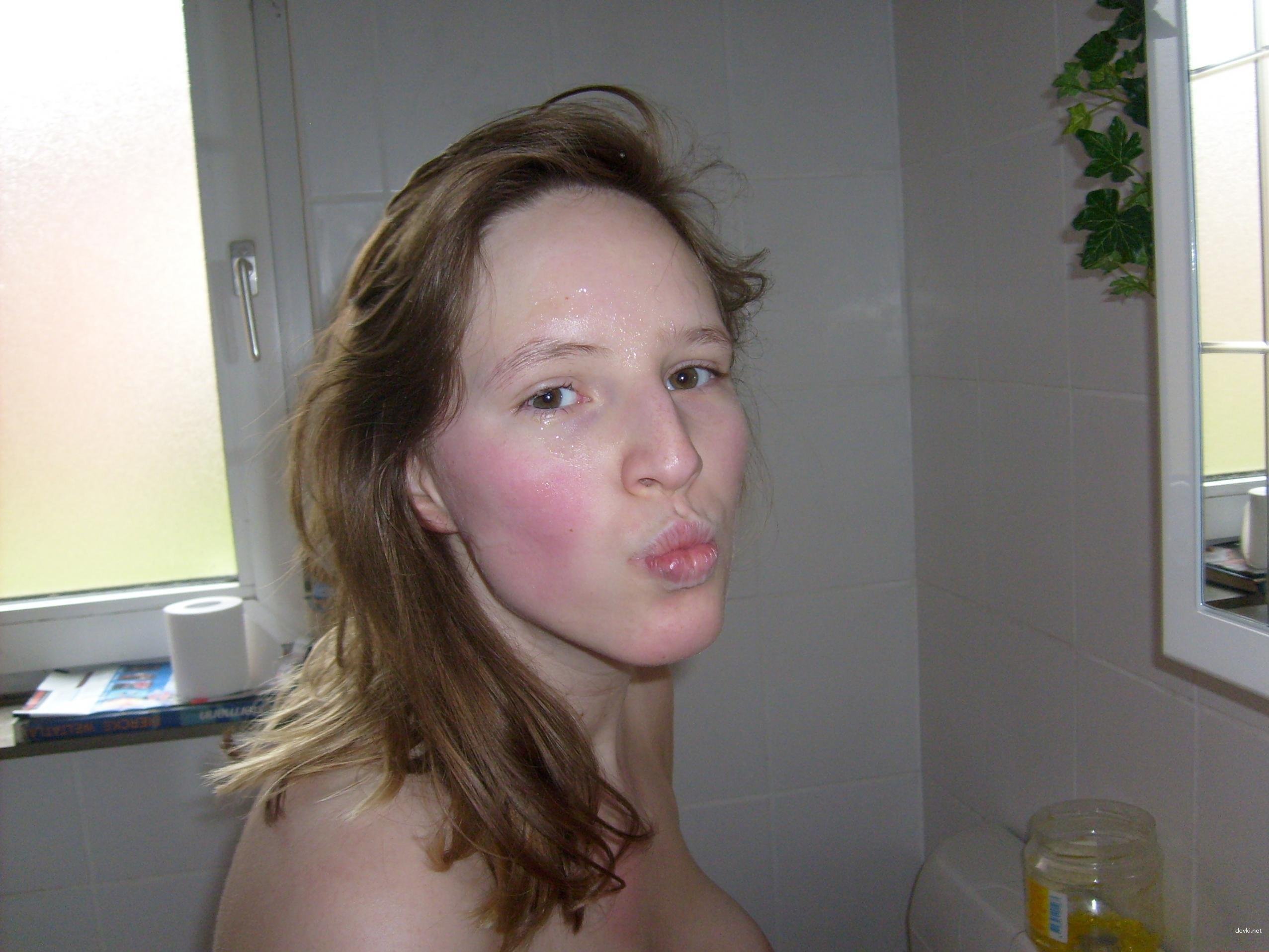 Girl Loves Getting Covered in Cum - Amateur Porn Photo