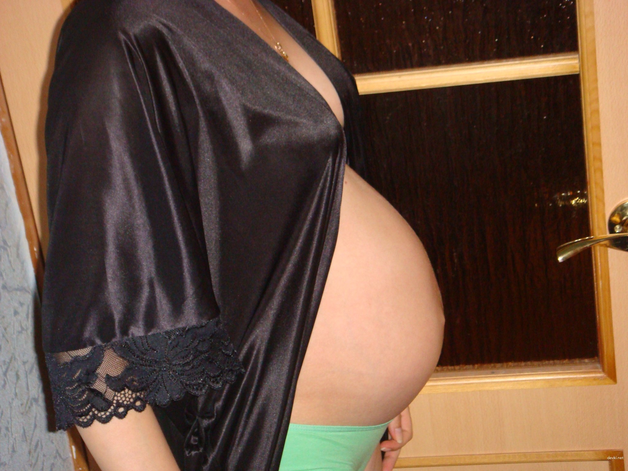 White-Haired Pregnant Amateur with Spread Pussy