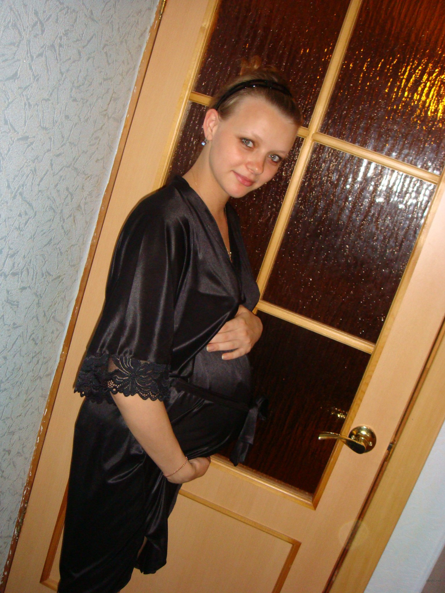 White-Haired Pregnant Amateur with Spread Pussy