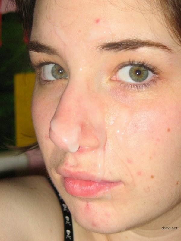 Amateur Porn: Hot Girl Covered in Cum