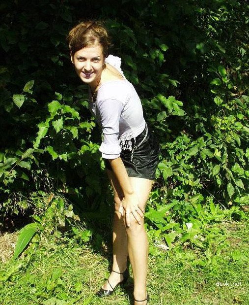 Slender Wife Strips for Husband Outdoors - Amateur Explicit Photo