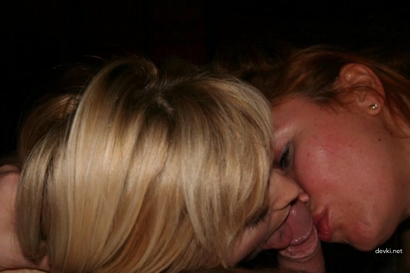 Two Sluts Give Blowjob - Amateur Porn Photo