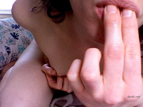 Young Wife Masturbates with Dildo - Amateur Porn Photo