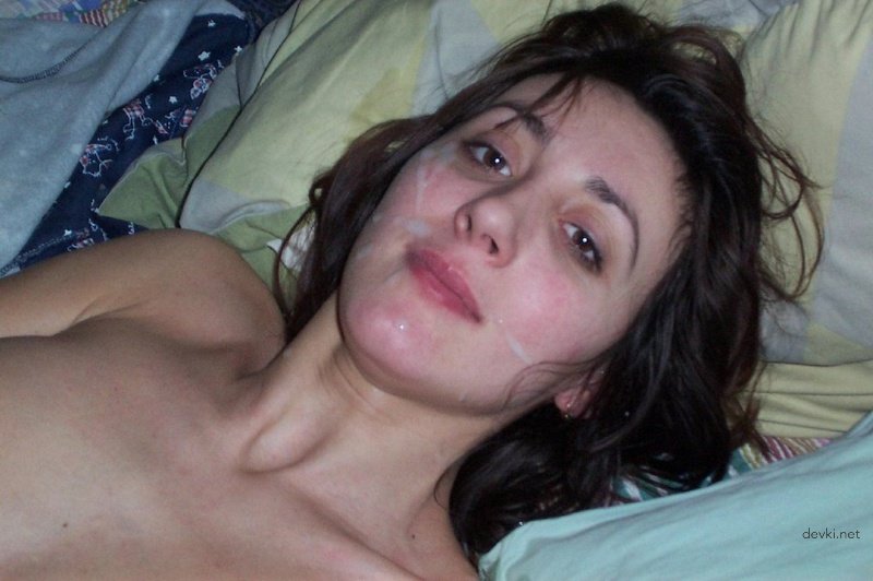 Facial Cumshot Explosion: Amateur Porn Babe Covered in Jizz