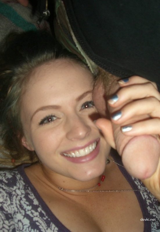 Amateur Slut Covered in Cum - Explicit Cumshot Porn Photo