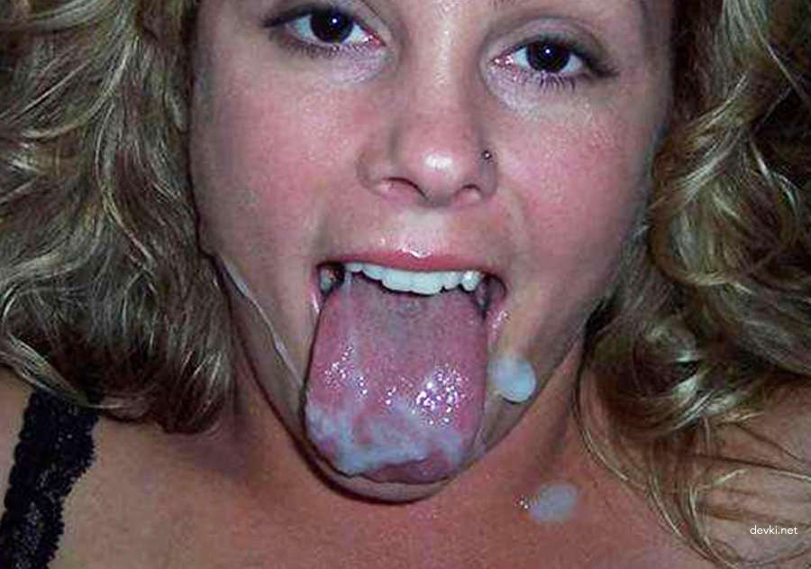 Girls Taking Cumshots on Their Faces - Explicit Amateur Porn Photos