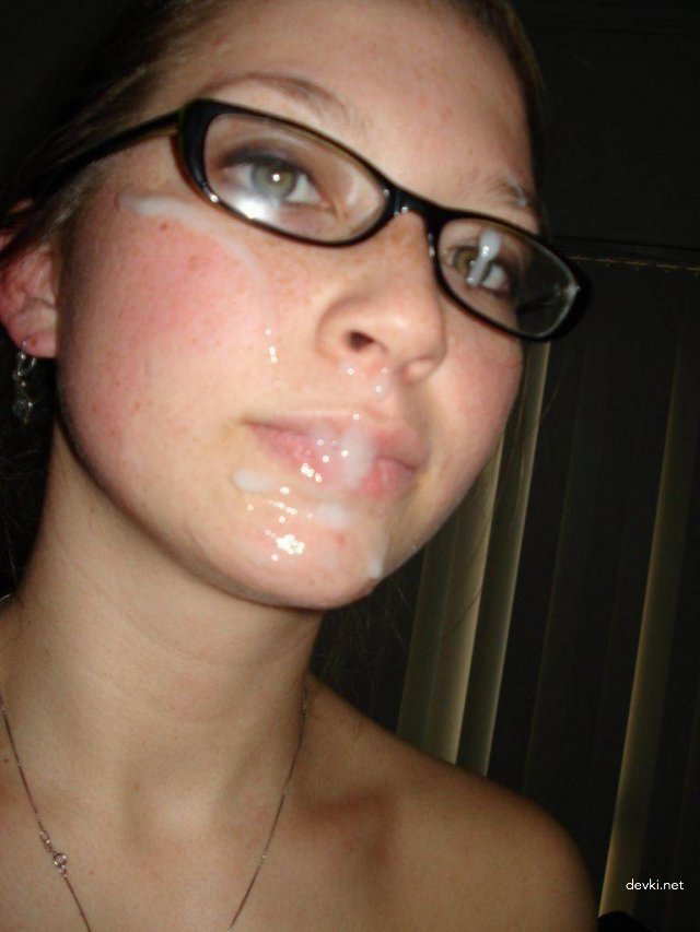 Girls Taking Cumshots on Their Faces - Explicit Amateur Porn Photos