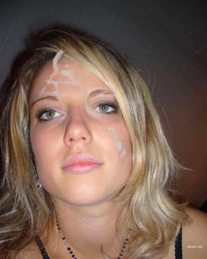 Girls Taking Cumshots on Their Faces - Explicit Amateur Porn Photos