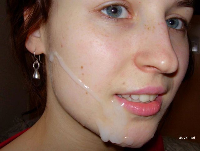 Girls Taking Cumshots on Their Faces - Explicit Amateur Porn Photos