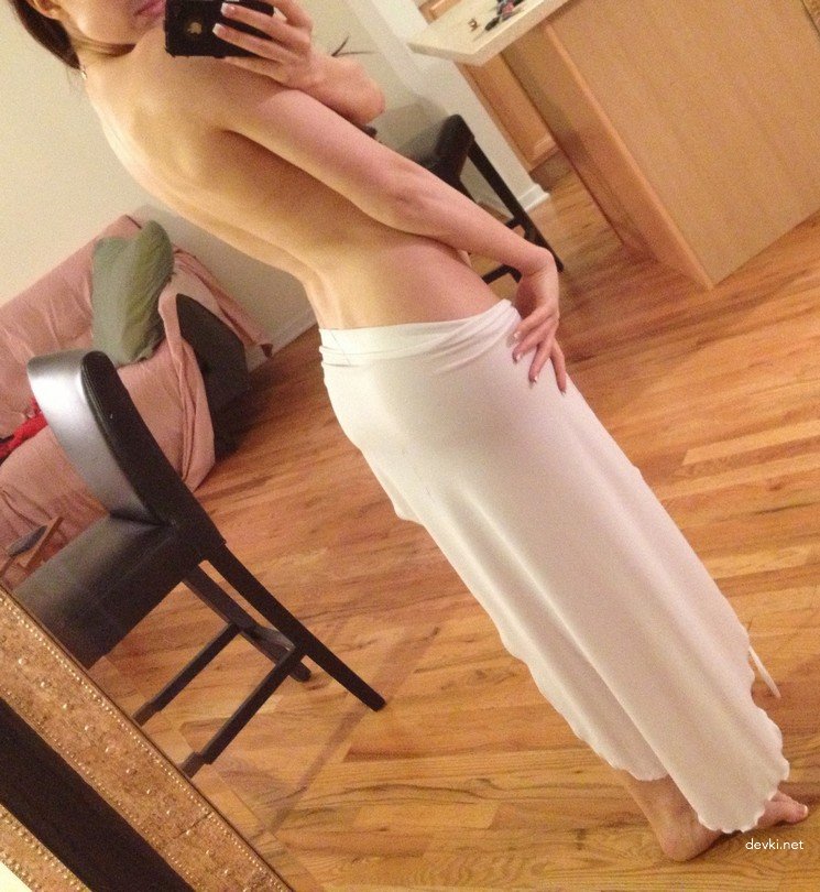 Seductive Girl in Sheer Dress without Panties: Explicit Amateur Photo