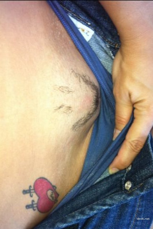 Excited Brunette with Hairy Pussy in Amateur Porn Photo