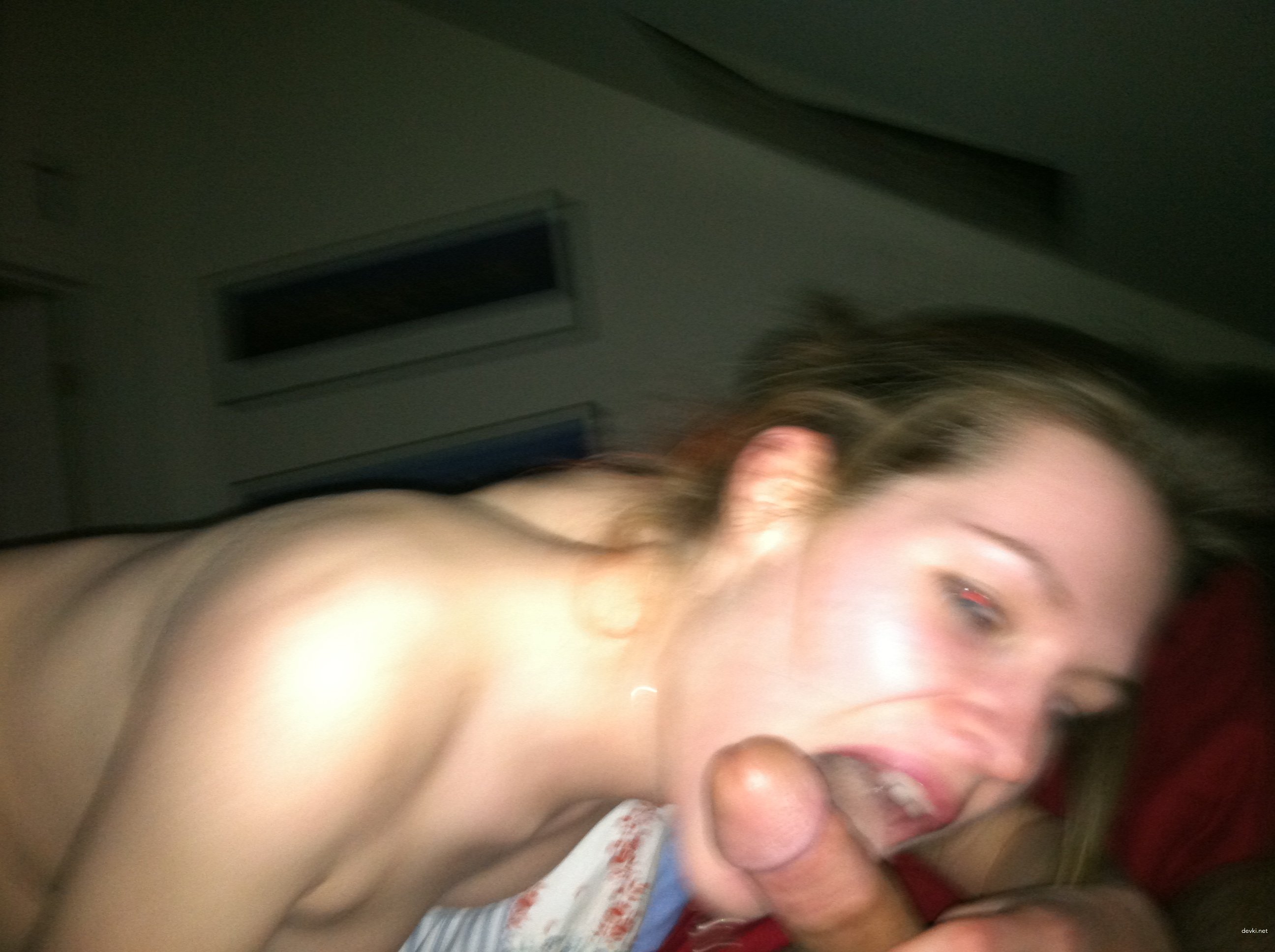 Young Girl Enjoys Deepthroat Blowjob - Amateur Porn Photo