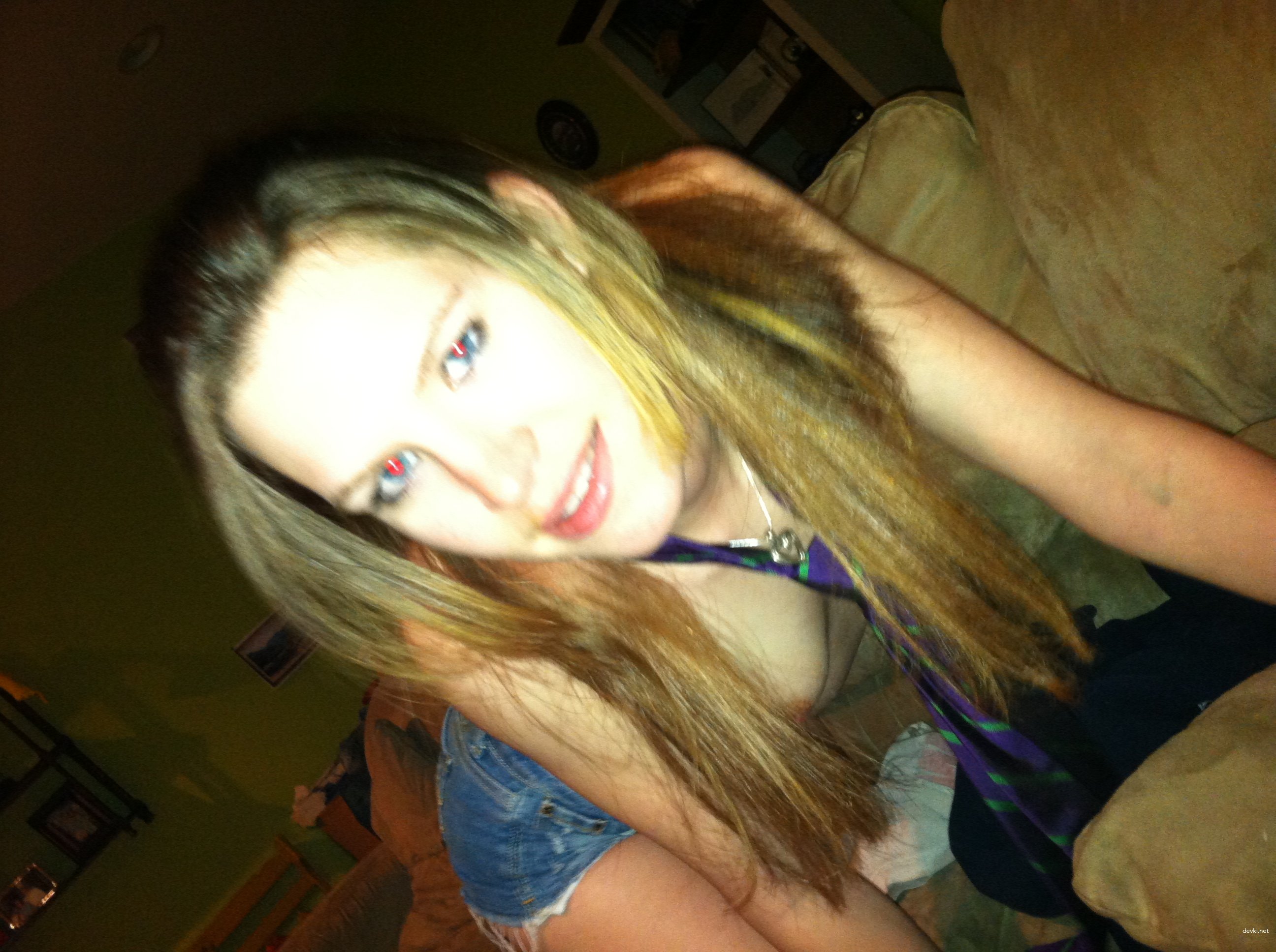 Young Girl Enjoys Deepthroat Blowjob - Amateur Porn Photo