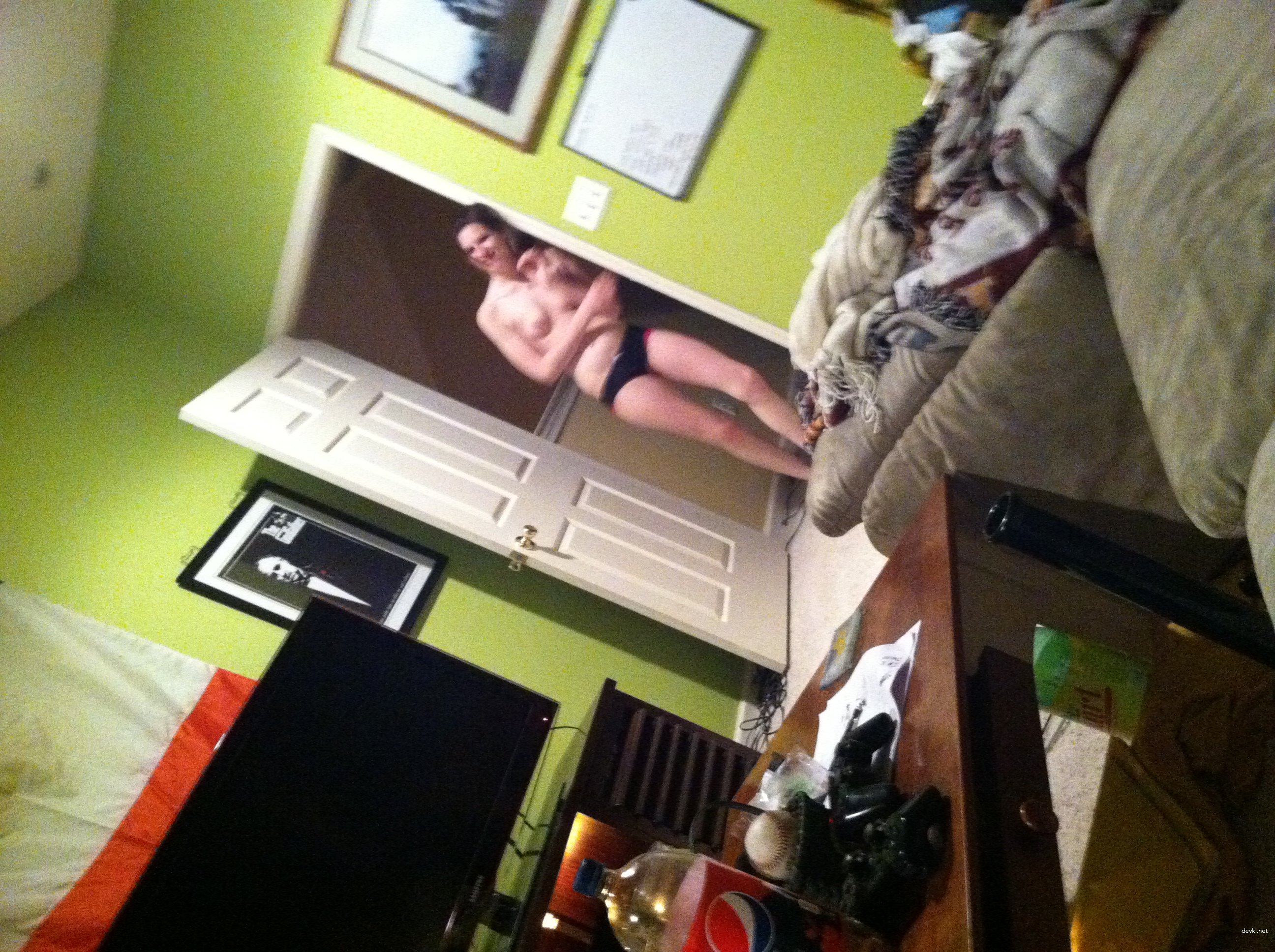 Young Girl Enjoys Deepthroat Blowjob - Amateur Porn Photo