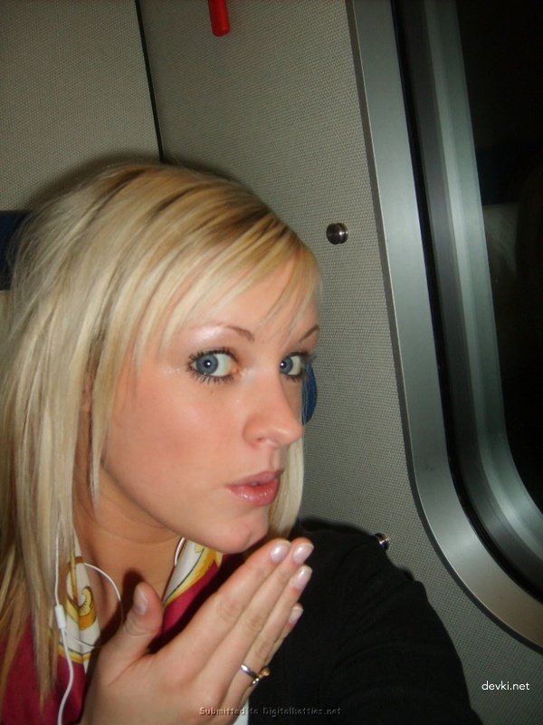 Blonde Babe Pleasuring Friend's Cock - Hot Amateur Porn Photo