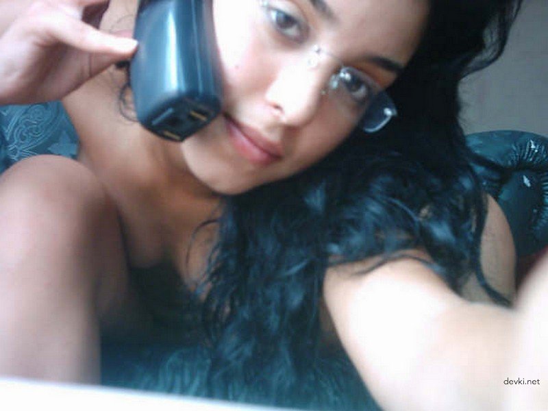 Hot Brunette with Beautiful Tits Masturbates Her Clit - Amateur Porn Pic