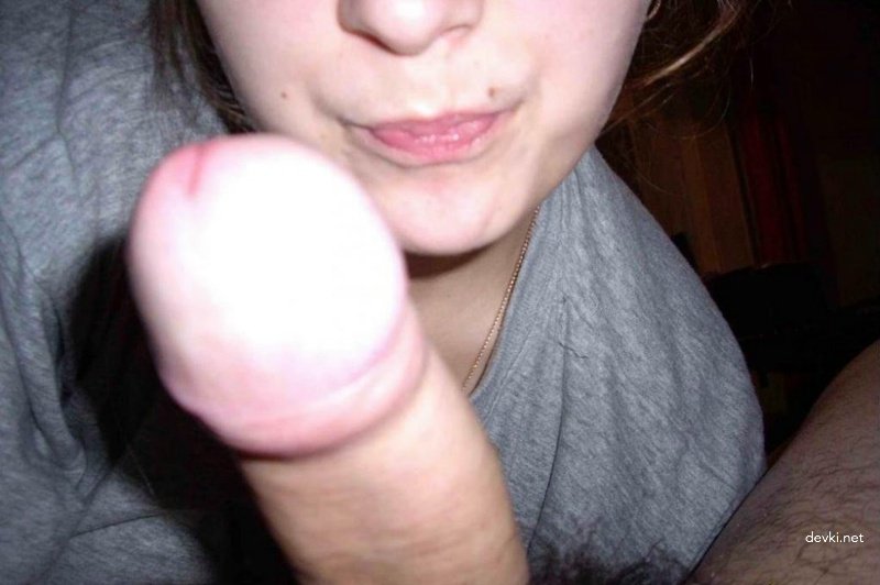 Sweet Girl Gives Blowjob - Explicit Amateur Porn Photo