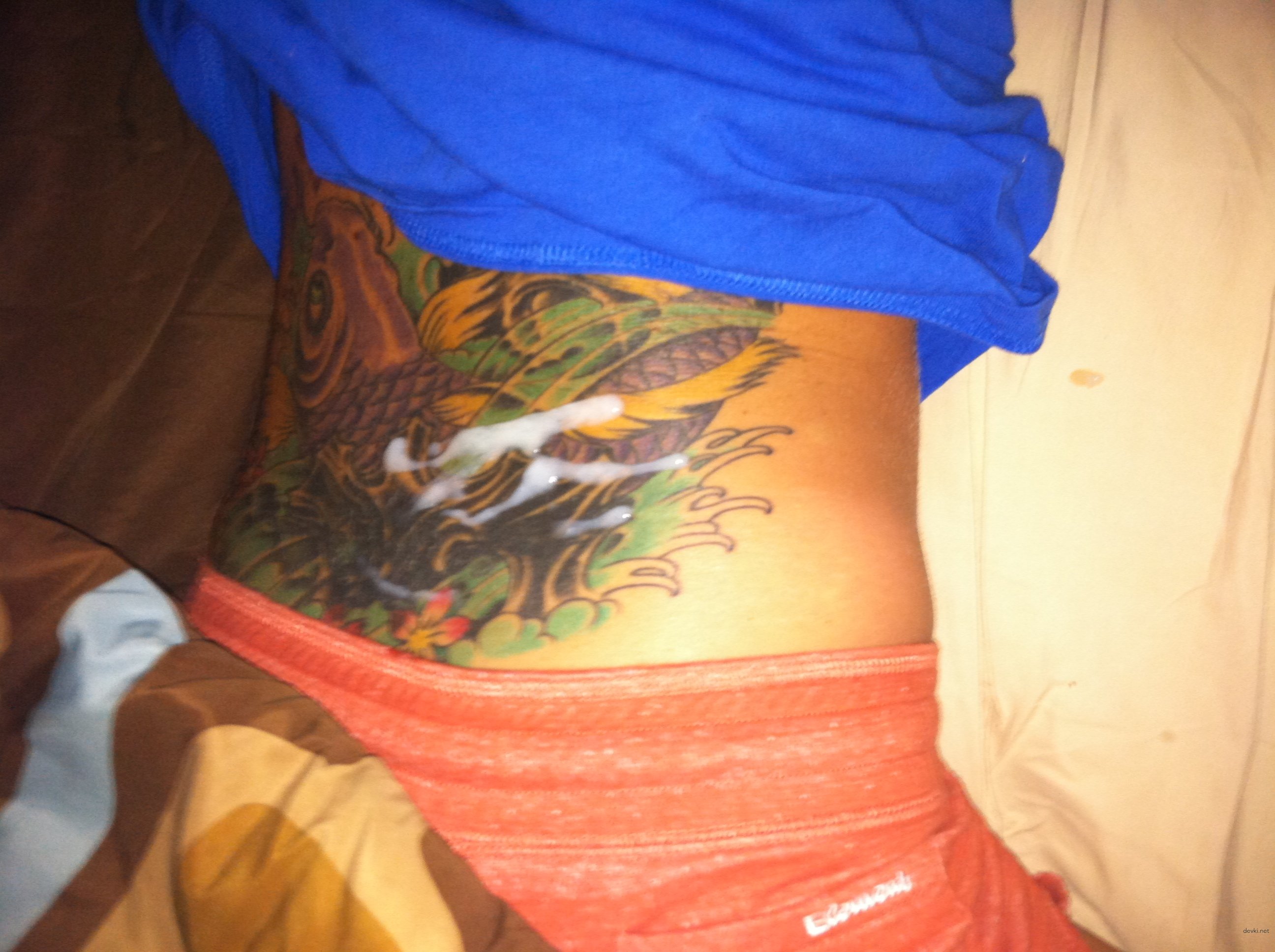 Young girl licks cock: Amateur teen porn pic.