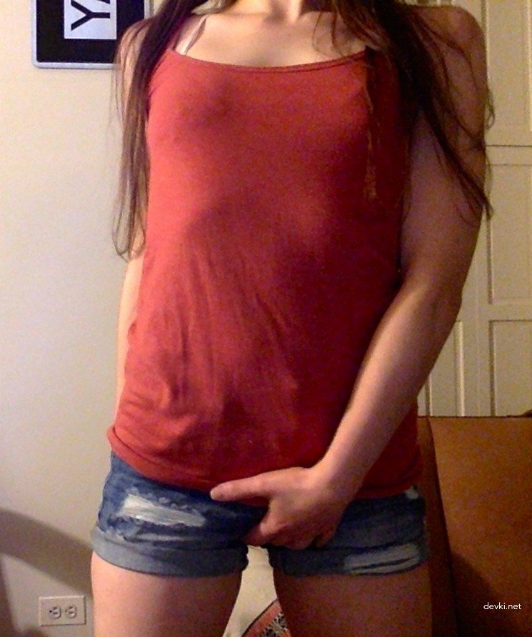 Amateur Slut Takes Off Panties and Stuff Them in Pussy - Explicit Porn Photo