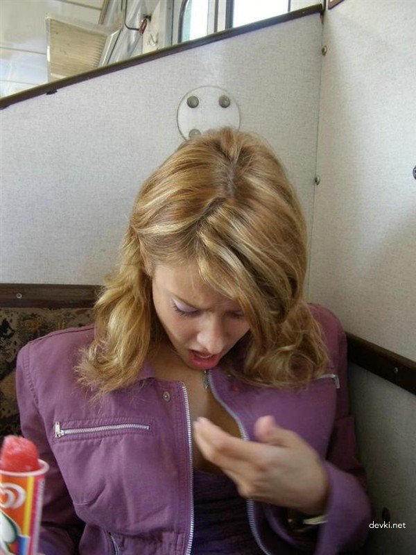 Blonde Babe Gives Sloppy Blowjob to Boyfriend - Explicit Amateur Porn Photo