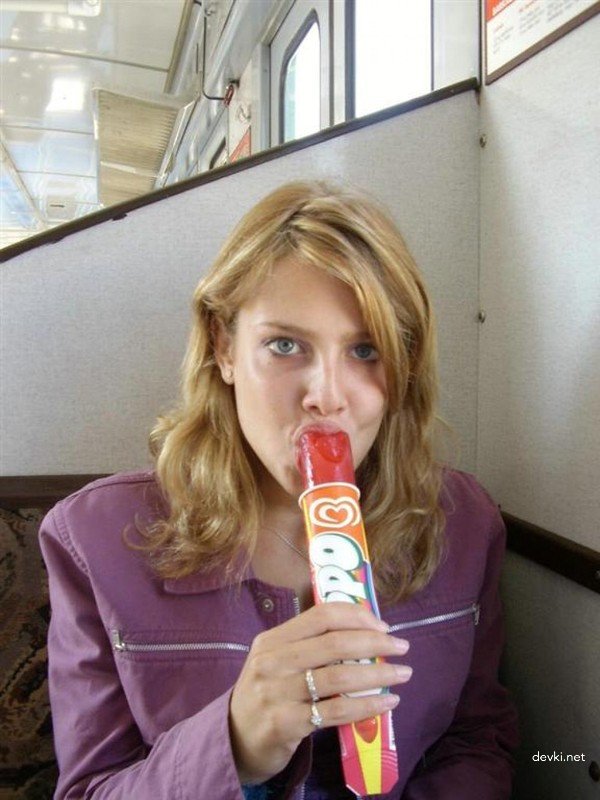 Blonde Babe Gives Sloppy Blowjob to Boyfriend - Explicit Amateur Porn Photo