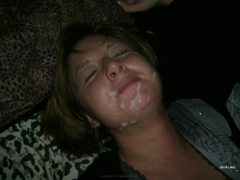 Blonde Amateur Facial Cumshot: Explicit Cum on Face Porn Photo