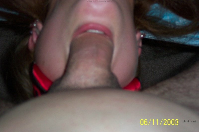 Redhead Gives Blowjob: Amateur Porn Photo
