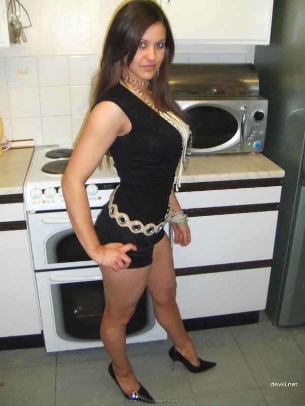 Sultry Brunette Poses Seductively After Wild Night Out - Amateur Clubbing Photo