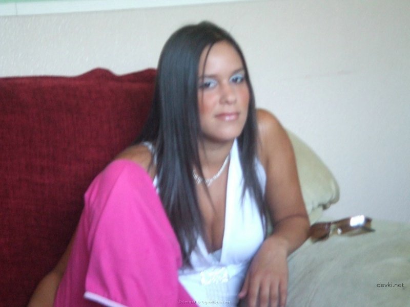 Sultry Brunette Poses Seductively After Wild Night Out - Amateur Clubbing Photo