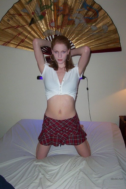 Skinny Redhead Girl Shows Off Her Pierogi - Amateur Explicit Photo