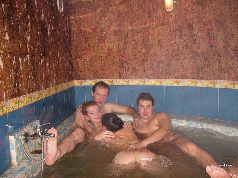 Amateur Sauna Orgy with Horny Escorts - Explicit Porn Photos