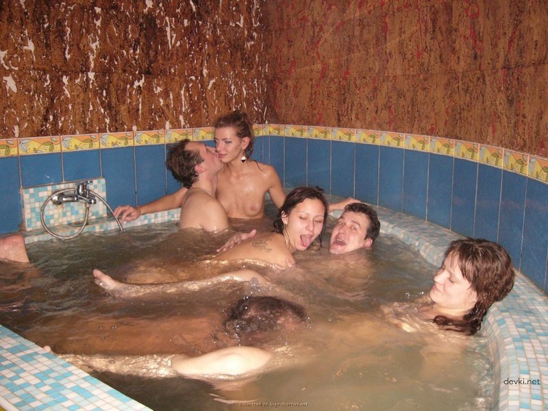 Amateur Sauna Orgy with Horny Escorts - Explicit Porn Photos