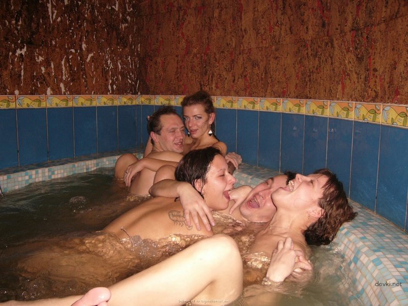 Amateur Sauna Orgy with Horny Escorts - Explicit Porn Photos