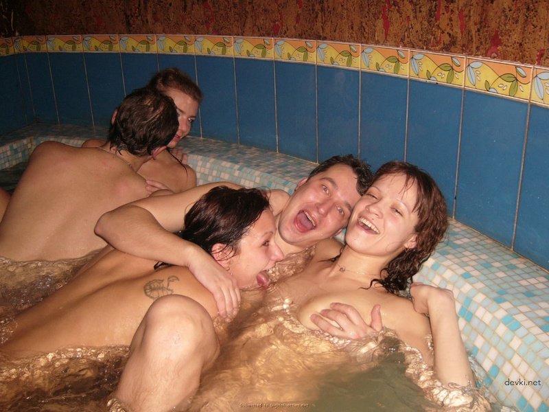 Amateur Sauna Orgy with Horny Escorts - Explicit Porn Photos