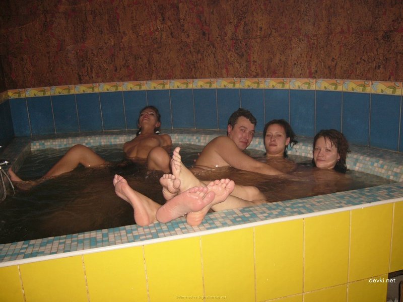 Amateur Sauna Orgy with Horny Escorts - Explicit Porn Photos