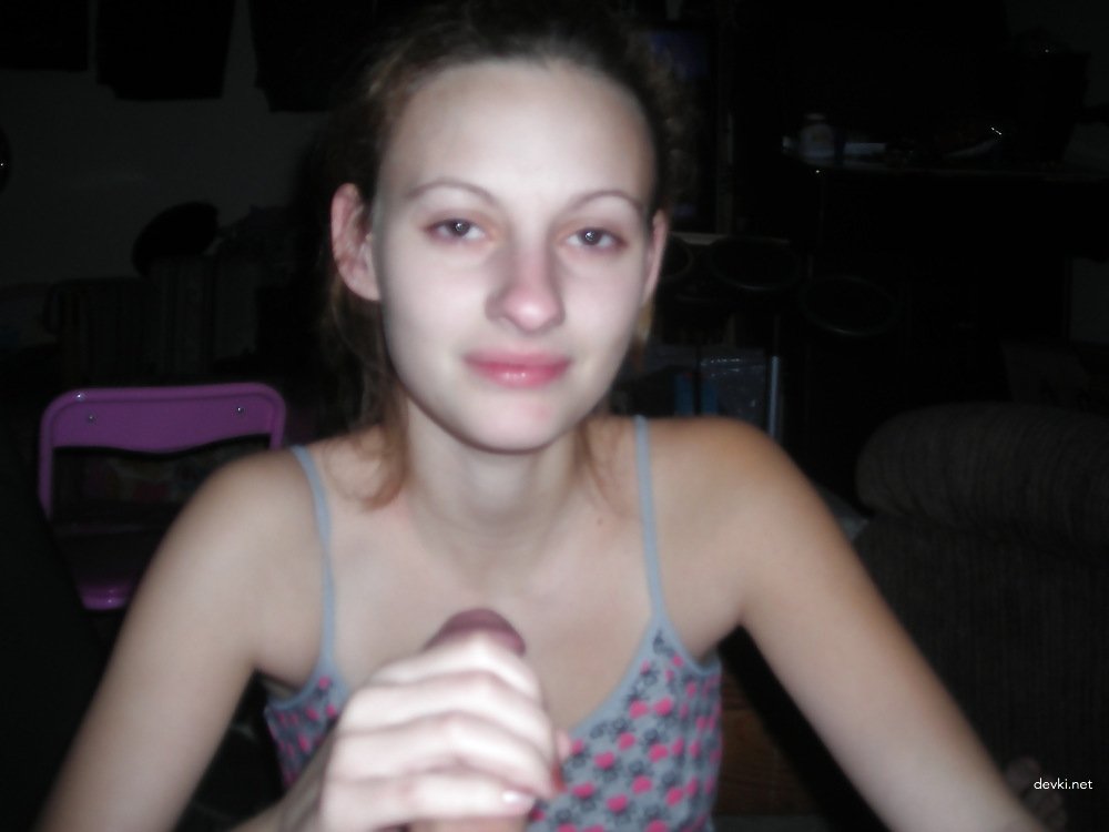 Teen Slut Loves Taking Cum on Her Face - Amateur Porn Photo