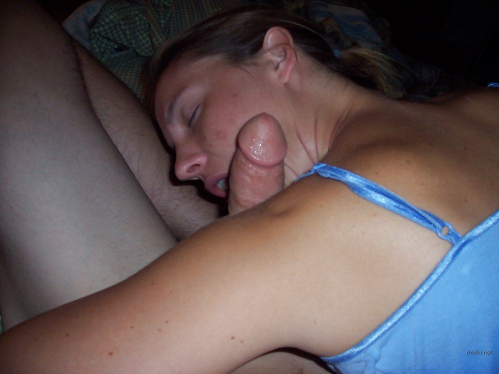 Amateur Blowjob Before Bed - Explicit Cock Sucking Photo