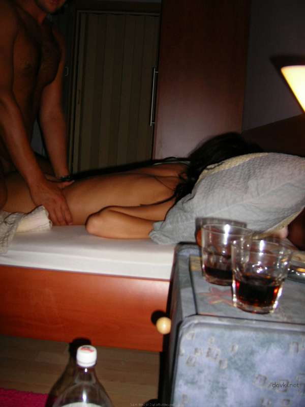 Drunk girlfriend fucked hard in wet pussy