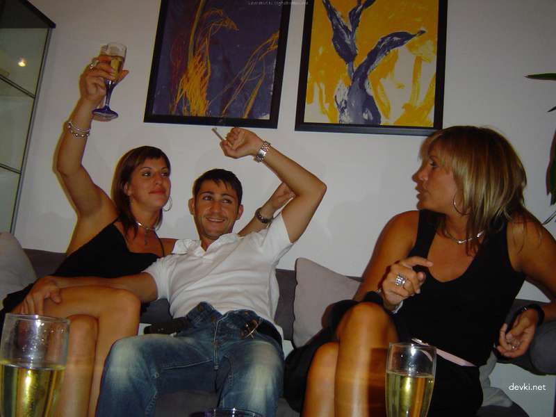 Double Teaming Two Sluts in Hot Group Sex Action